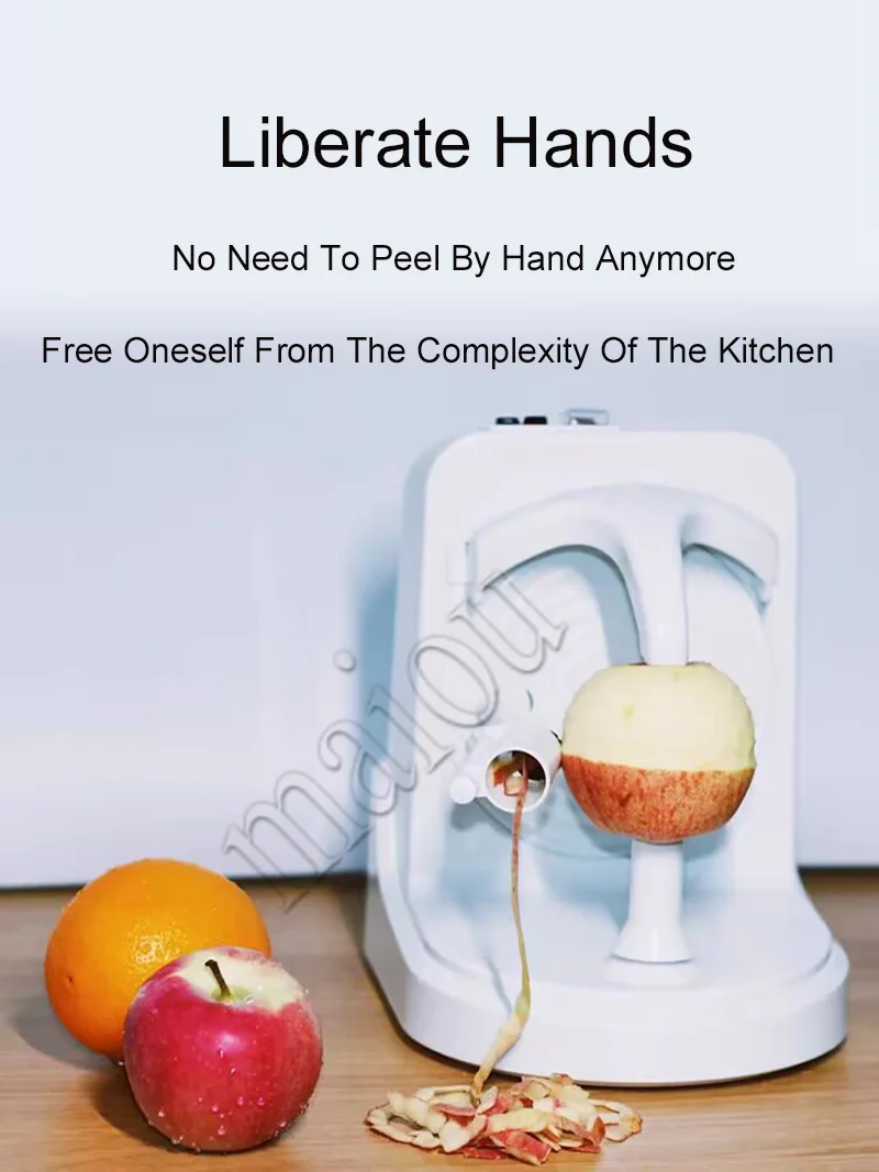 Description Picture 3 of itemElectric Spiral Apple Peeler Cutter Slicer Fruit Potato Peeling Automatic  Operated Machine