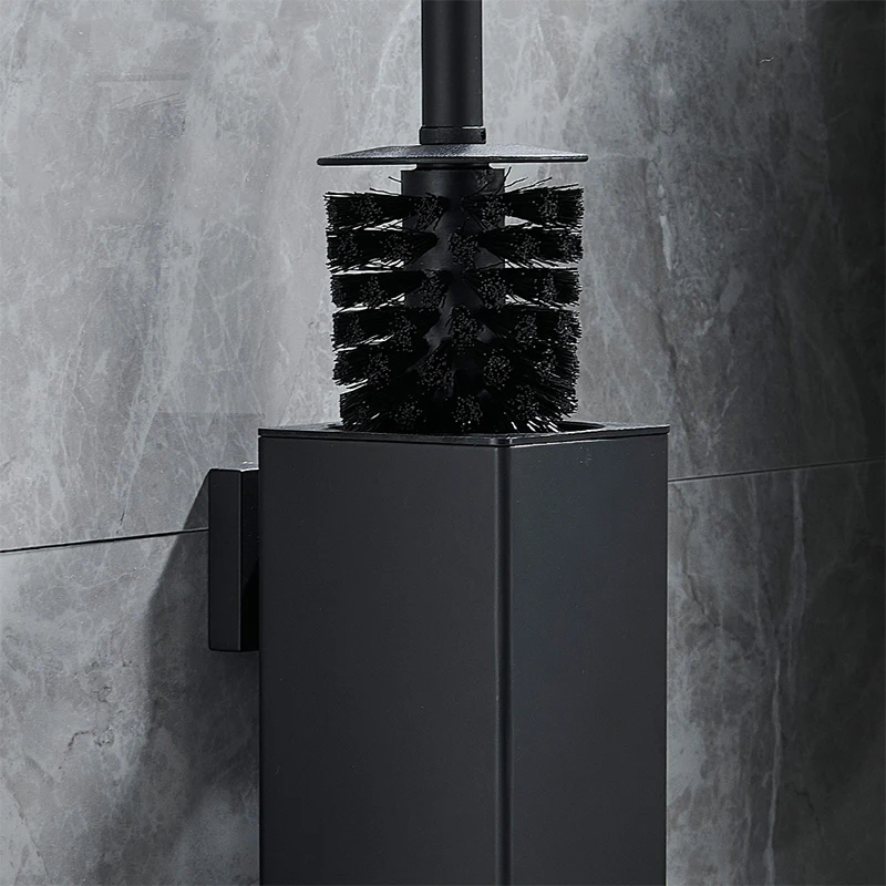 Toilet Brush Holder Wall Mounted Bathroom Cleaning Brush Stainless Steel Toilet For Cleaning Storage Black Silver Golden bathroom accessories,toilet brush set,toilet brush holder