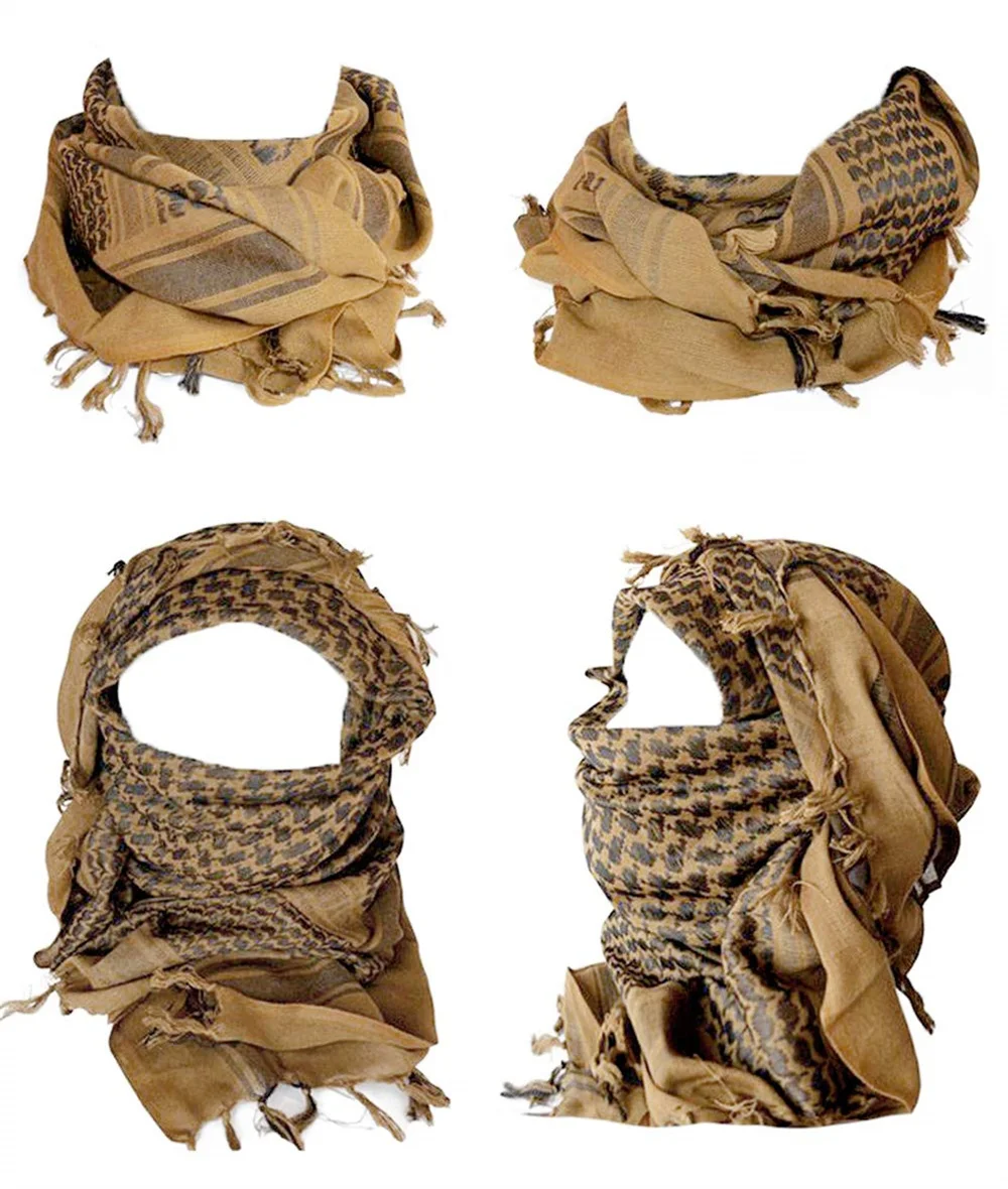 Description Picture 6 of itemKeffiyeh Tactical Desert Scarf Wrap Shemagh Head Neck Arab Scarf Keffiyeh Scarf Wrap for Men And Women