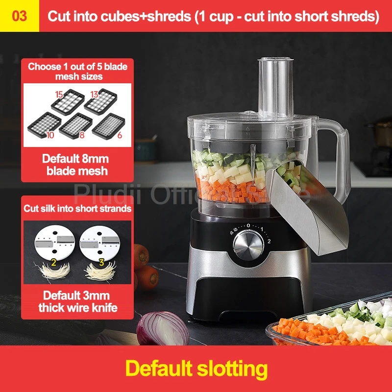 آلة تقطيع الخضراوات الكهربائية 600 واط متعددة الوظ...