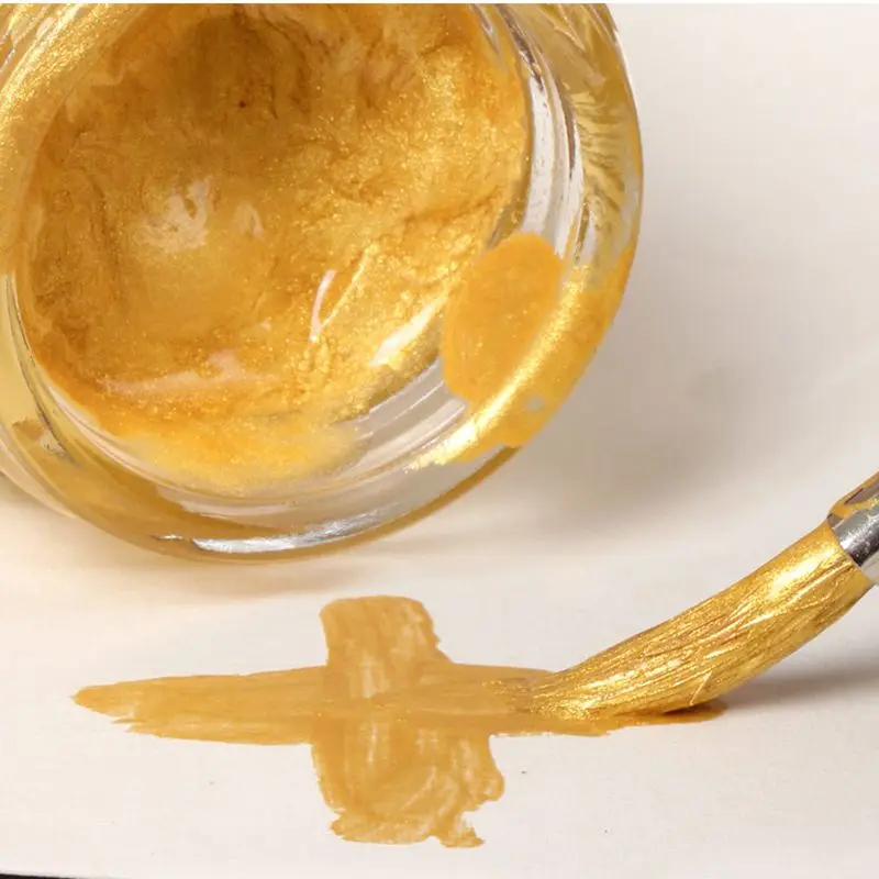 2ml Gold/Silver Watercolor Mini Paint Sample Metallic Glitter Water Color For Painting Art Supplies Aquarela