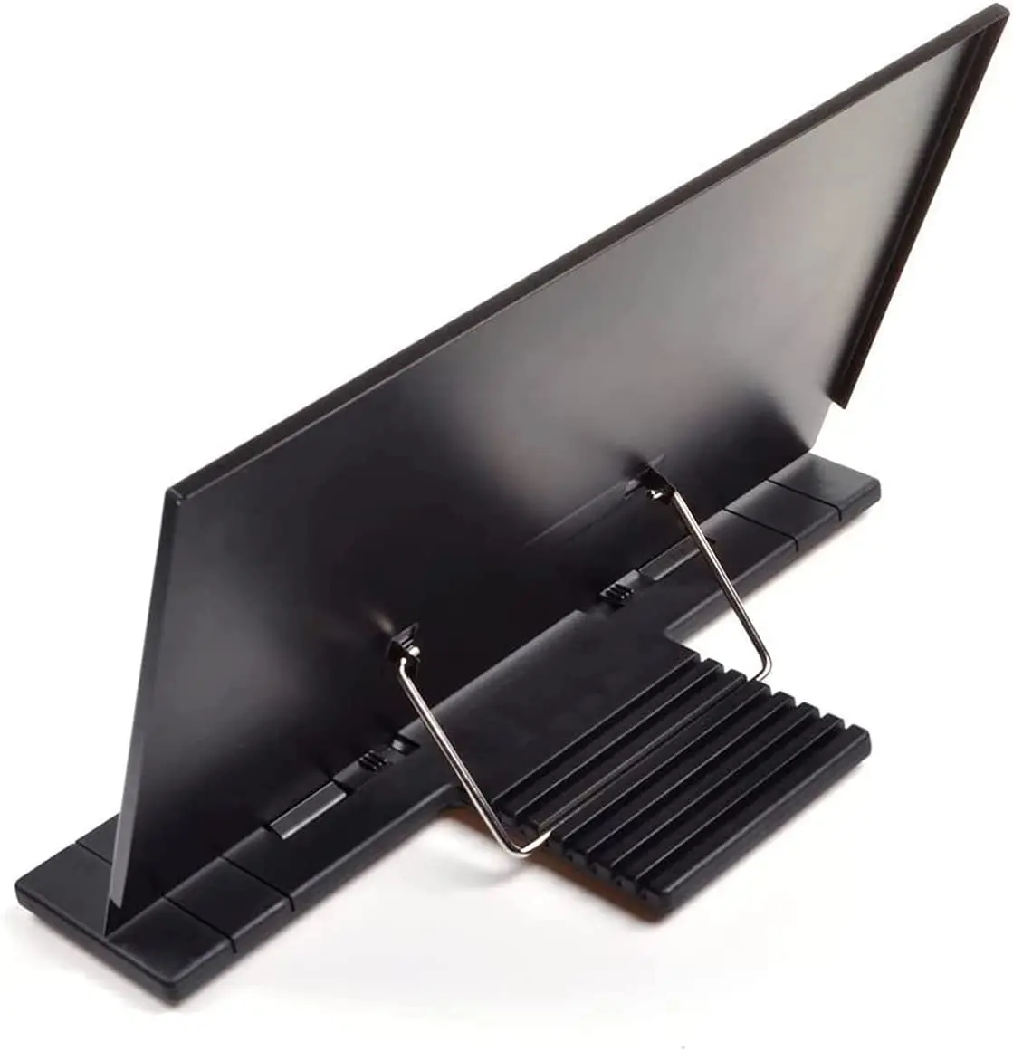 Honagu Adjustable Metal Book Stand - Foldable Reading Rest Holder For Cookbooks, Textbooks, Tablets & Music Sheets (Red)