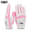 Pack 1 Pair Golf Gloves Blue Pink Left Hand Right Hand Kids Microfiber Cloth Breathable Anti-Slipping Gloves Golf Supplies 5