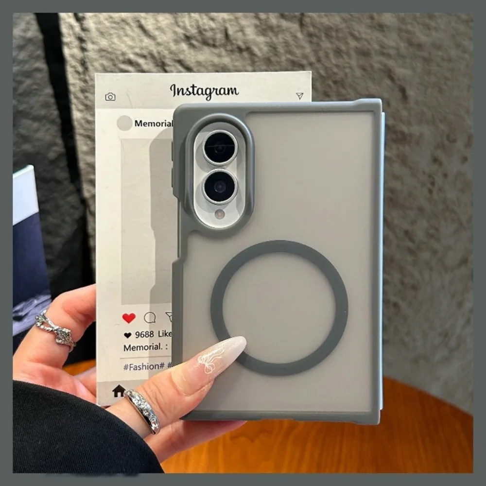 Luxury Frosted Magnetic Matte Shockproof Phone Case