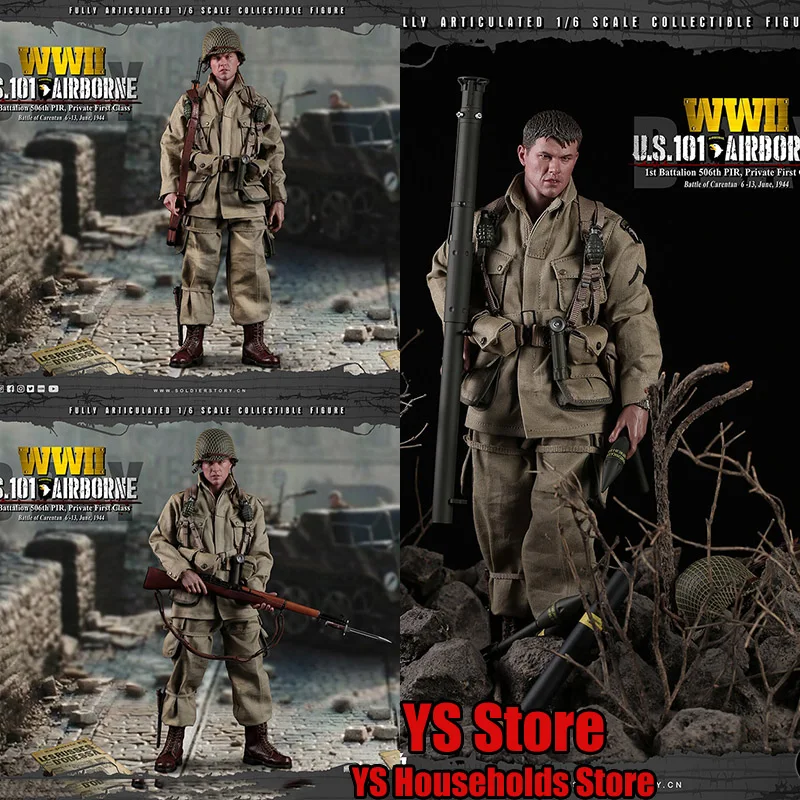 

SoldierStory SS126 1/6 First Class Ryan Soldier Simulation Model Toys WWII US Original Movie Figure 12" Full Set Moveable Dolls