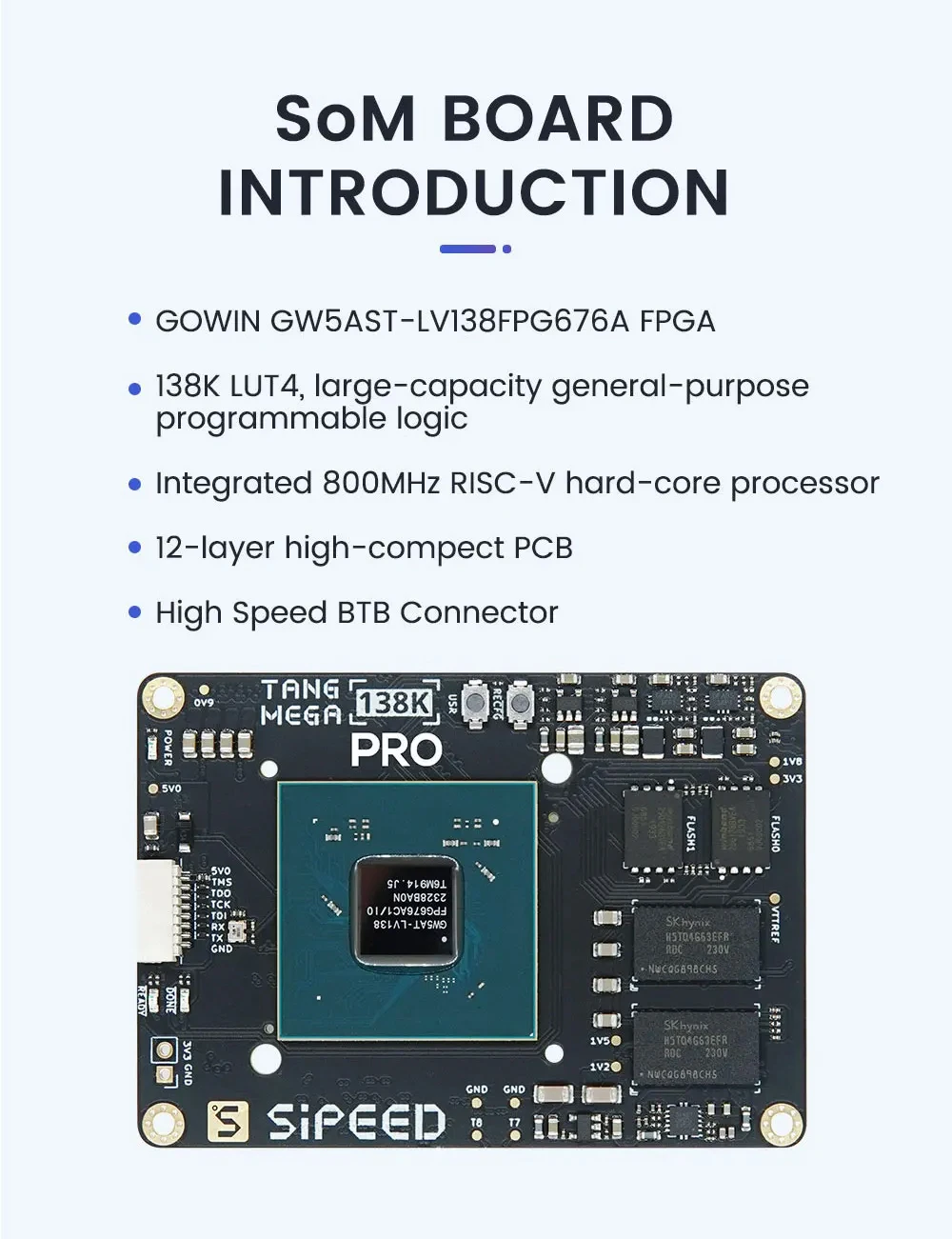 Sipeed Tang Mega 138K Pro Dock GOWIN GW5AST RISCV FPGA Development Board Large C