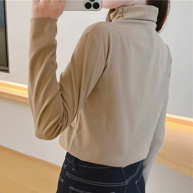 Maternity High Collar German Fleece Warm Nursing Clothes For Nursing Hoodies Mothers Breastfeeding Clothes Pregnant Clothes P14