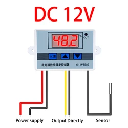 Advanced Digital Temperature Control Thermoregulator Switch Thermometer (DC 12V)