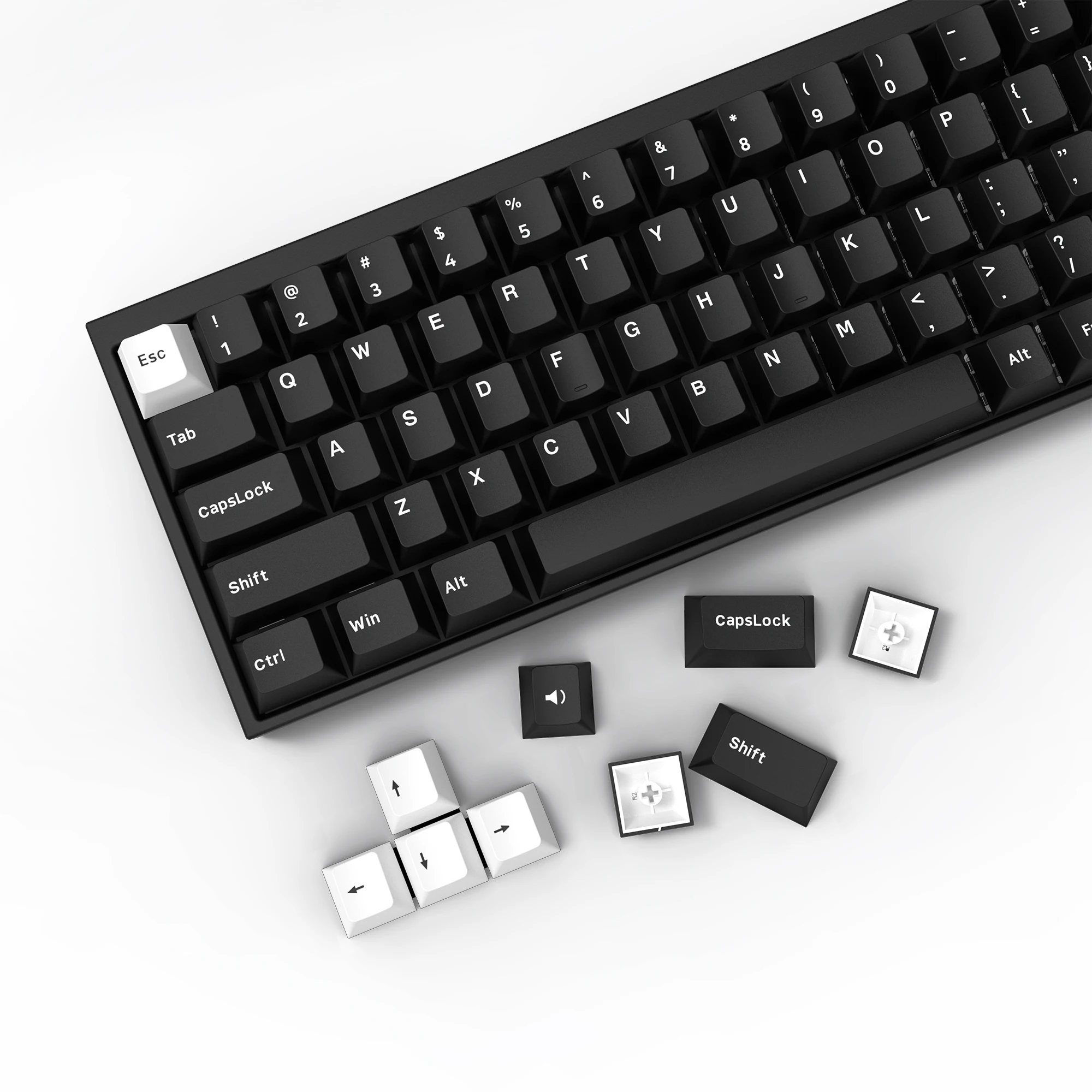 Personalizado Double Shot Pbt Keycap Teclado Perfil Wob Cherry Gateron mx Switches Teclado para Jogos 168 Chaves