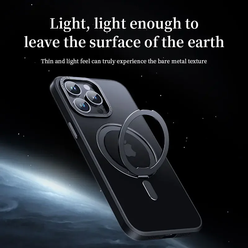 Magnetic 360° Rotatable Stand Case with MIL-Grade Drop Protection and Magnet Ring