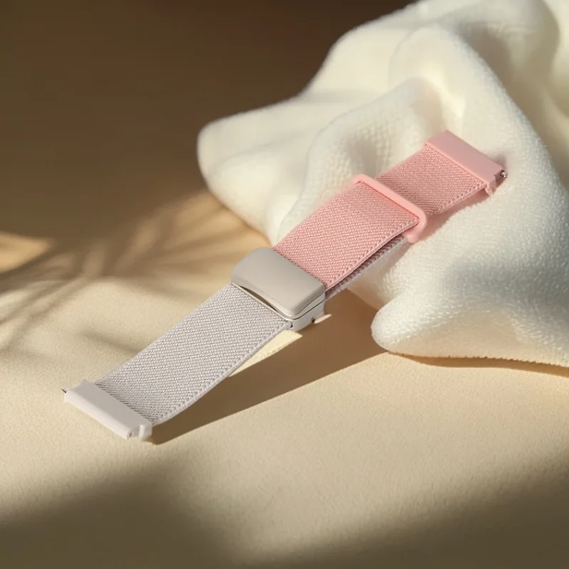 Colorblock Nylon Strap with Magnetic Closure, Available in 18/20/22mm