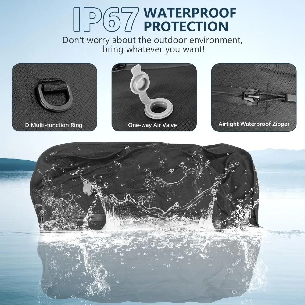 Reusable Vacuum Bags for Travel Dustproof Space Saver Vacuum Compression Bag Waterproof Luggage Vacuum Storage Bag Backpack