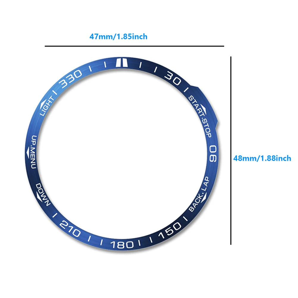 Stainless Steel Bezel Metal Cover for Smartwatch - Protective Accessory
