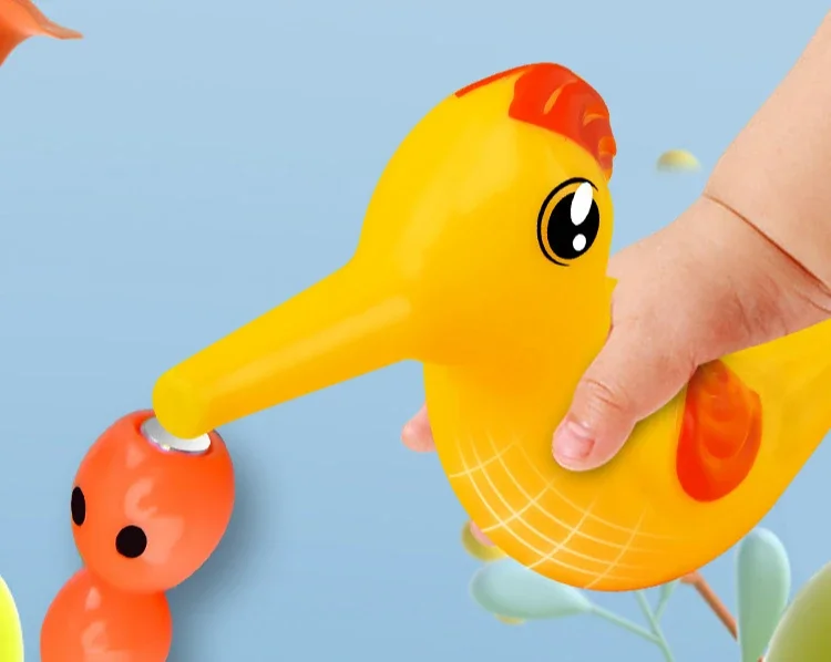 Woodpecker magnetic insect fishing toy view 9