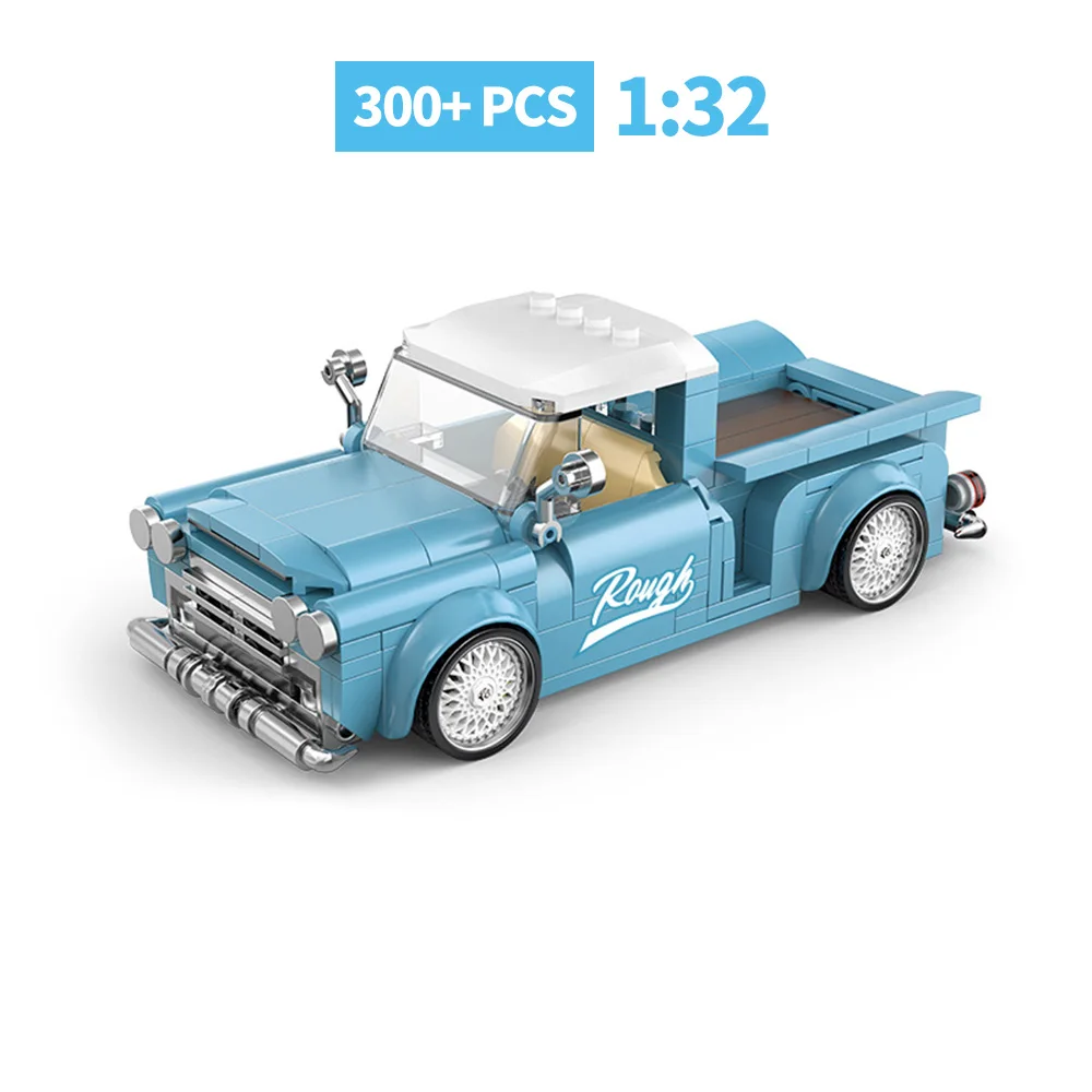 City Technical Off-road Racing Pickup Truck Car Model Building Blocks Monster Trucks Bricks DIY Toys for Children Birthday Gifts