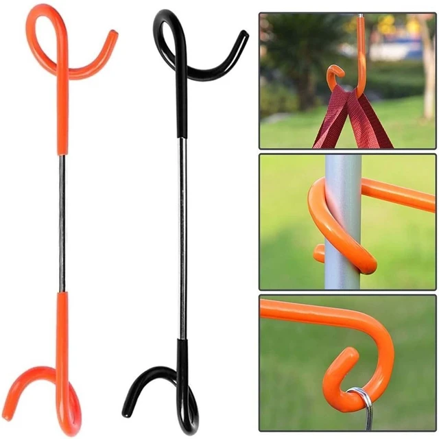 Light Pole Hooks S-shaped Rack Light Hooks Lantern Hanger Camping Hook  Hanger Pig Tail Hooks