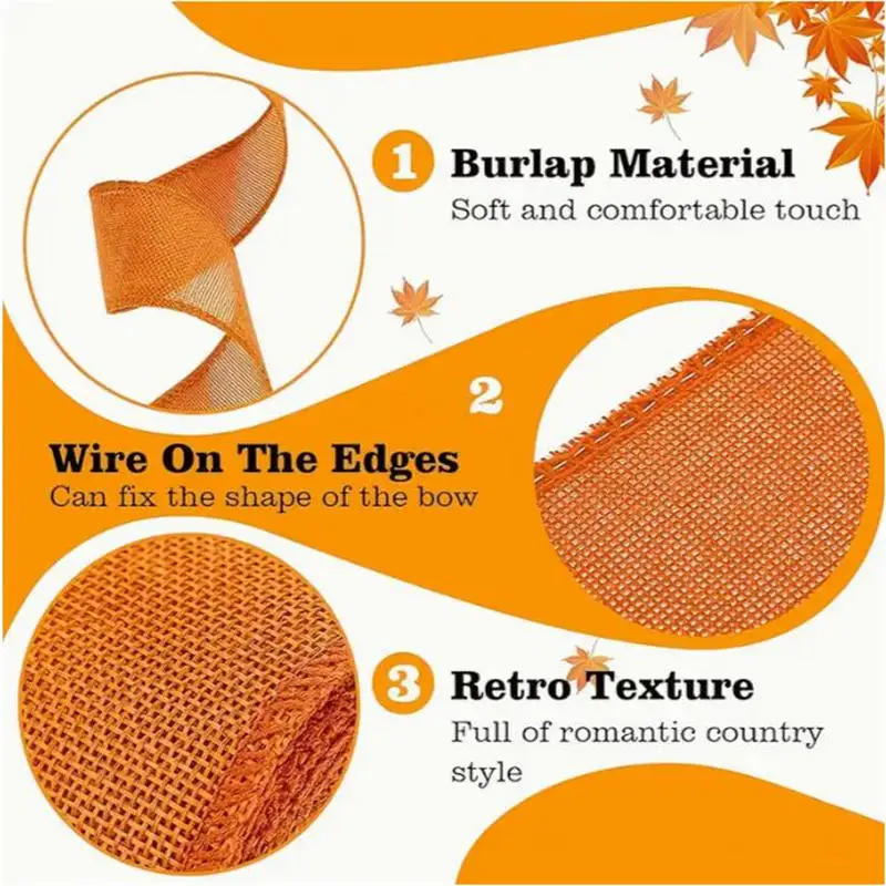 Imitation Linen Decorative Roll Ribbon Wedding Festival Christmas Decoration Gift Packaging Rope Decorative Woven Tape