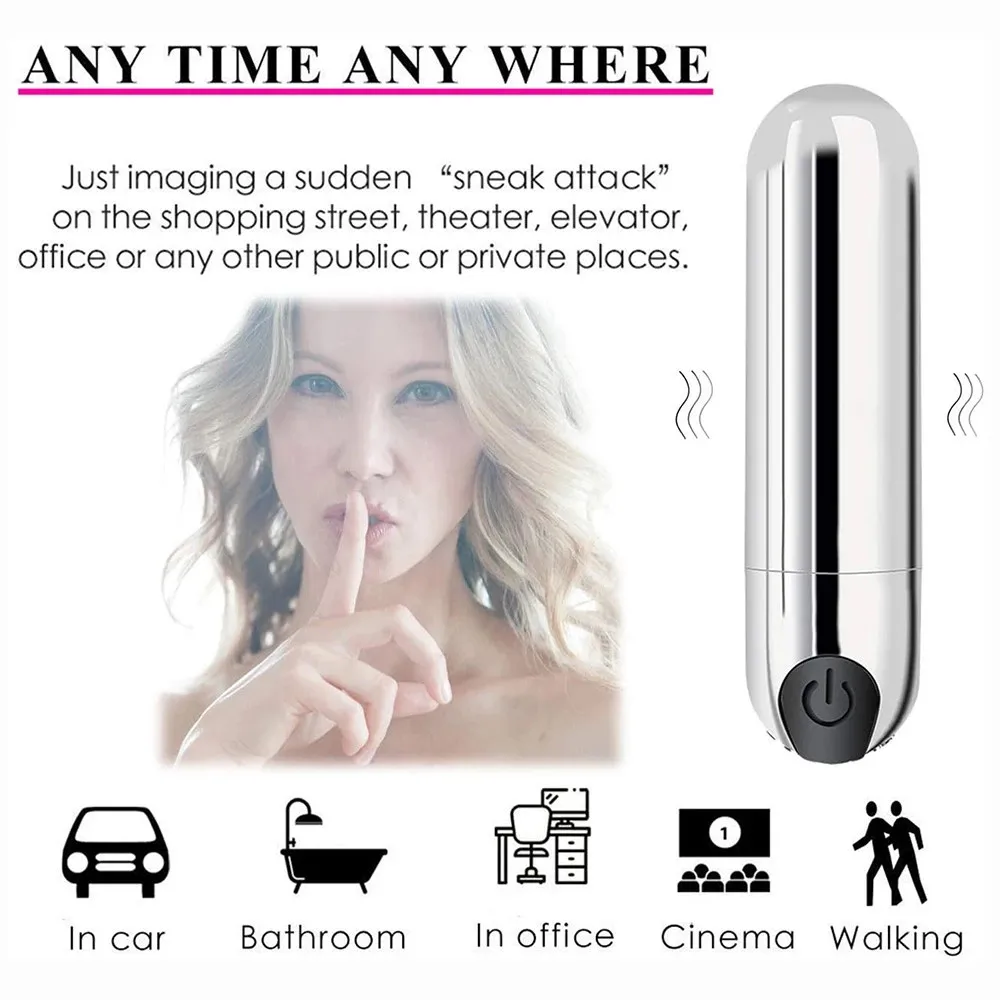 Wand Massager Jumping Egg Bullet Vibrator G-spot Nipple Clitoris Stimulator Adult Sex Toys For Women Dildo Masturbator