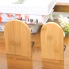 1pc Simple Wood Bookend Holder Desktop Organizer Office Book Stand Magazine Folder Storage Desk Shelf Stationery School Supplies 2