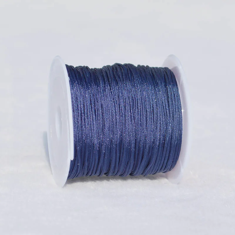 Vibrant Nylon Jewelry Thread Cord for DIY Creations - Assorted Colors, High Quality, 0.8mm Thickness 20m Length