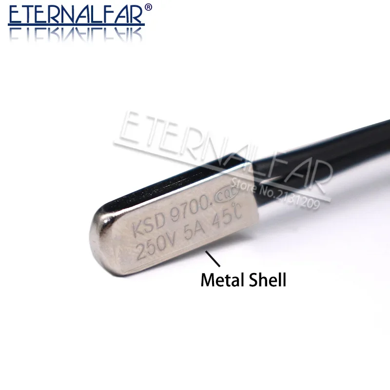 Thermal Fuse Temperature Switch KSD9700 5A 250V 15C 35C 40C 55C 60C 75C 80C 85C 90C 95C 100C 155C NO NC Thermostat Thermal Protector fuses Temperature Switch