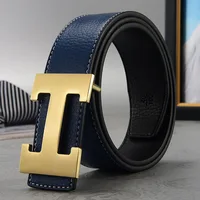 Width 3.8cm Famous Brand Belt Men Top Quality Genuine Luxury Leather Belts for Men Strap Metal Belt Fashion Women's Belt jeans - Image 3