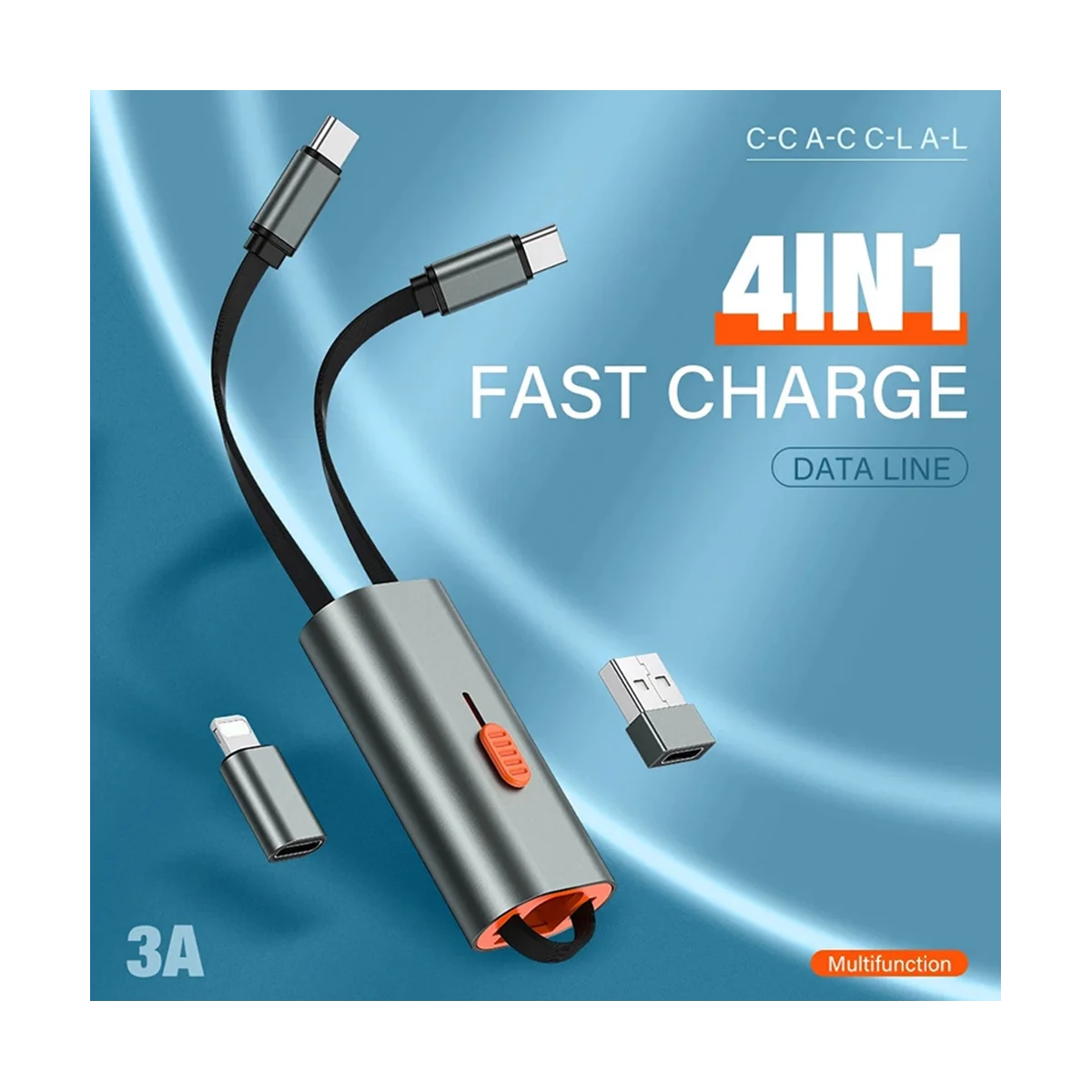 

Адаптер 3 в 1 для быстрой зарядки, 60 Вт, USB Type C OTG