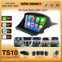 Systèmes intelligents de voiture pour Ford Fiesta Mk 7 2008 - 2019, lecteur stéréo Carpaly Android Auto, navigation GPS, autoradio, écran DSP 2
