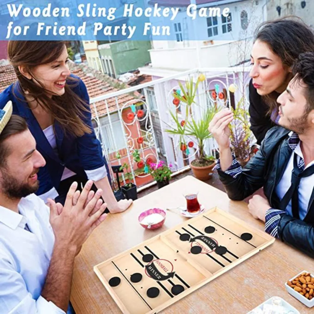 Fast Sling Puck Board Game Table Hockey Foosball Winner Party Family Interactive Toys For Children Adult Desktop Battle Gifts - Image 3