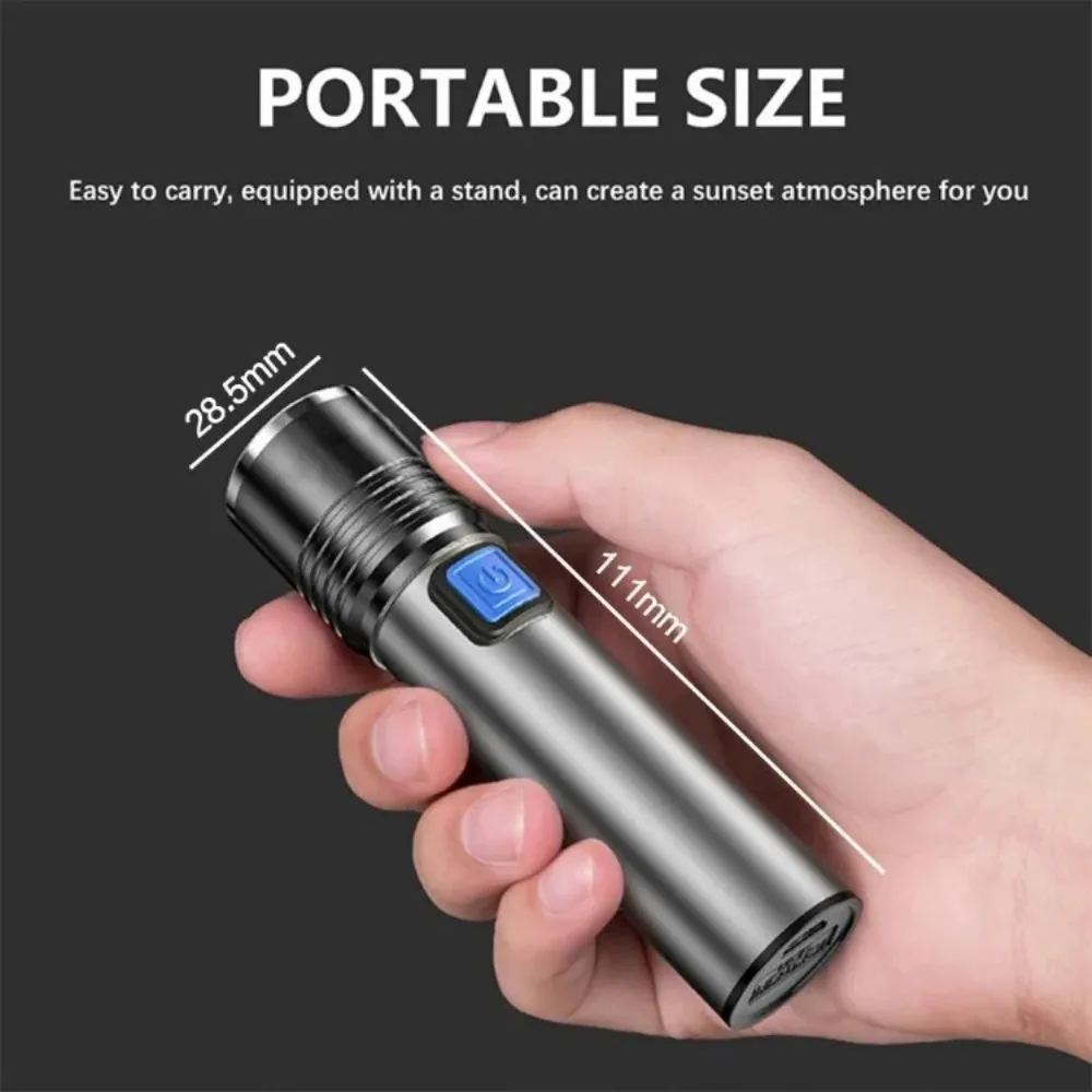 Description Picture 4 of itemUV 395nm Flashlight Zoomable IPX4 Waterproof Stonego USB Rechargeable UV Lamp Inspection Ultraviolet Torch for Pet Urine