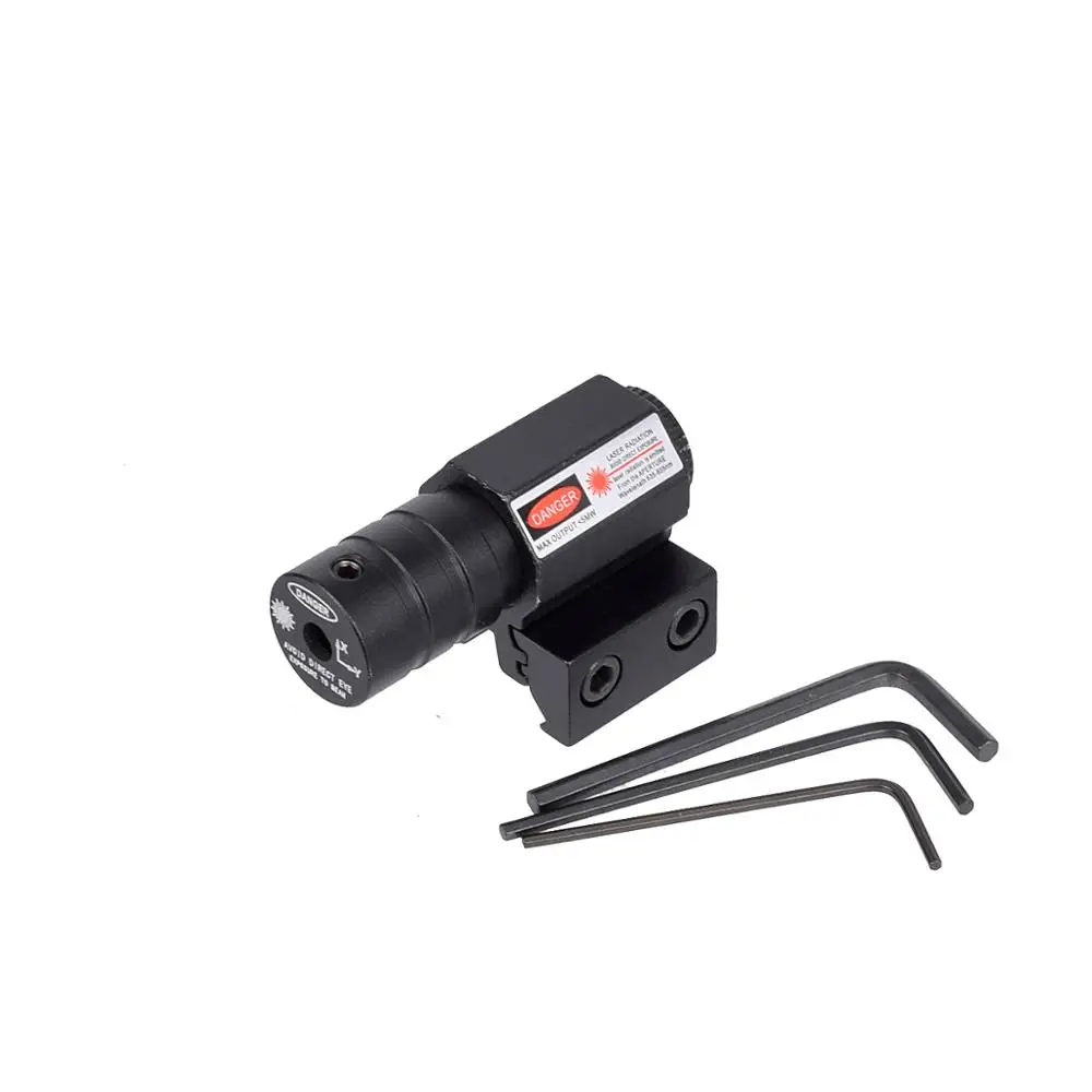 Red Dot Laser Sight for Rifle Pistol Shooting Hunting Gun Adjustable 11mm 20mm with Battery red dot laser sight