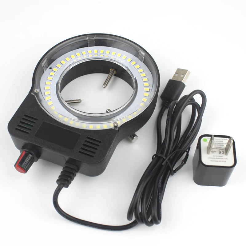 48pcs LED USB Output Adjustable Ring Light Iluminator Lamp For Industry Stereo Microscope Industrial Camera Magnifier USB DC 5V image 10