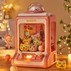 Kids DIY Electric Claw Machine Girl Grab Mini Doll Clip Gashapon Music Crane Game Children Toy For 3 Year Gifts Free Shipping 4