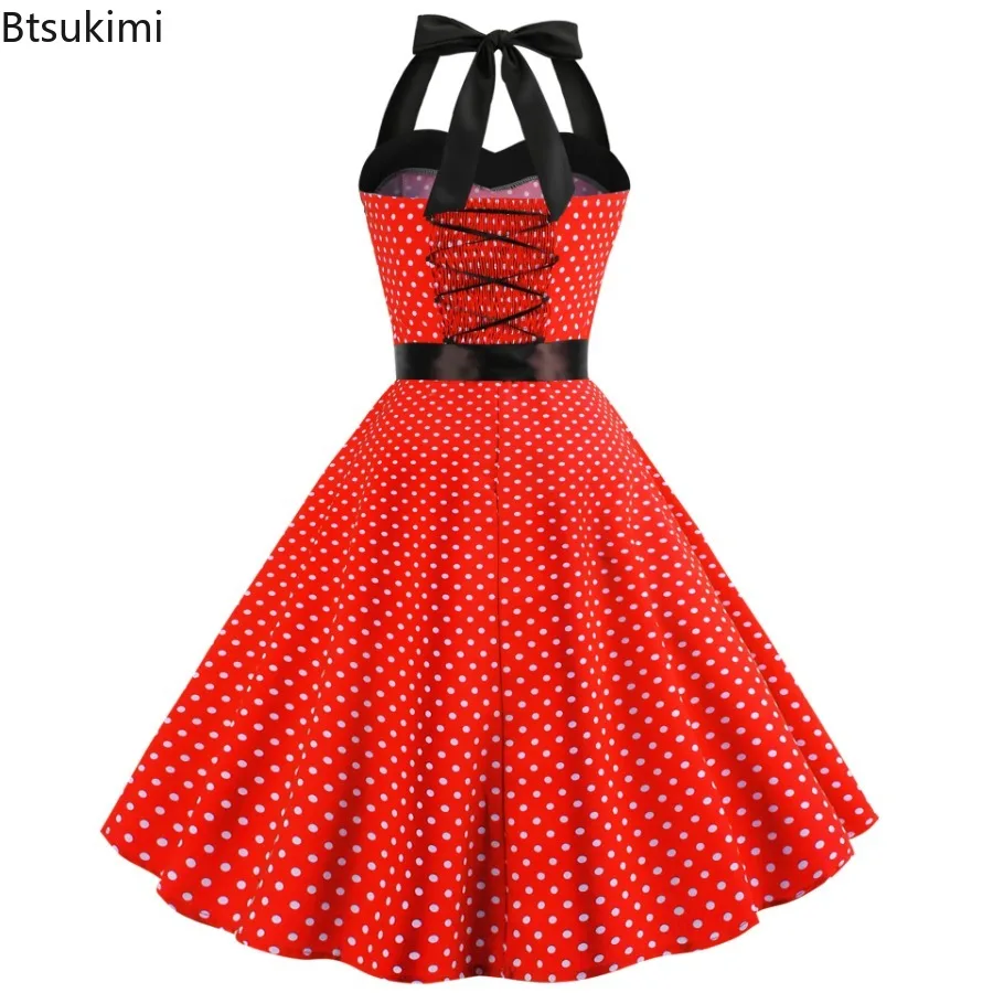 green emerald velvet dress Women 1950s Vintage Polka Dot Rockabilly Swing Dress A-line Cocktail T   Hiipps