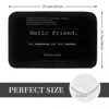 Mr Robot Hello Friend Fsociety Non-slip Doormat Floor Mat Carpet Rug for Kitchen Entrance Home Bathroom Living room Footpad Mats 2