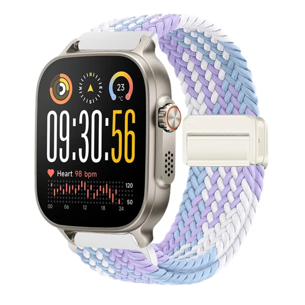 Braided Magnetic Wristband Strap for Smartwatches - Universal 22mm Strap Accessory