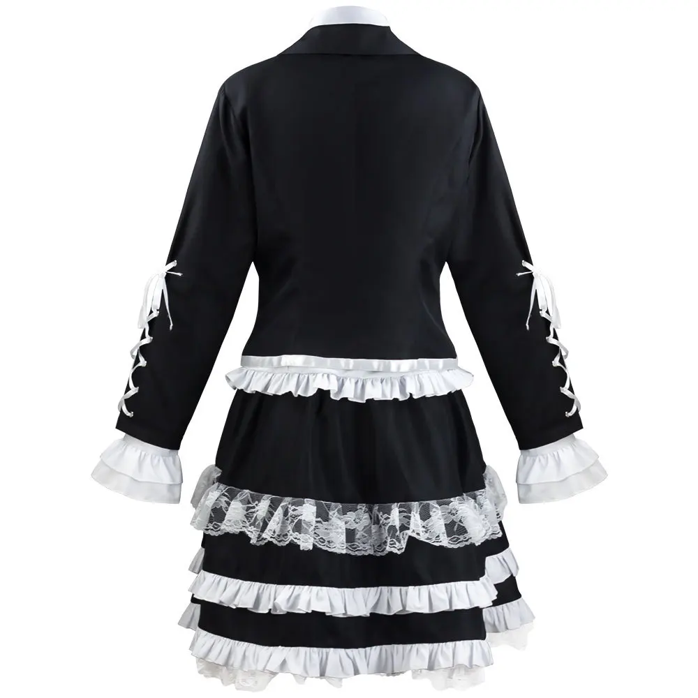 Costume Cosplay Dangaronpa Celestia Ludenberg, Set Completo Gotico Lolita per Donne, Halloween - immagine 4