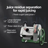 Commercial Sugarcane Juicer Manual Stainless Steel Desktop Sugarcane Bagasse Juice Separator Juicer Sugar Cane Machine Crusher 2