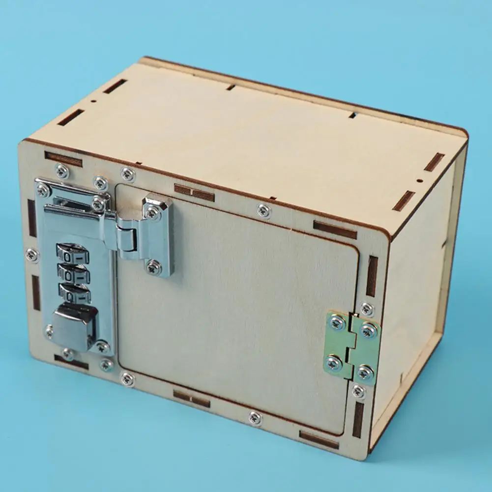 

Password Box Handmade Simple Operation Mechanical Toys Collective Wood Toy for Kid