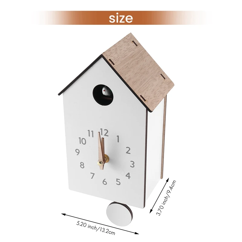 Modern Cuckoo Bird Design Quartz Wall Hanging Clock Timer Quartz Wall Clock For Home Office Decoration 6