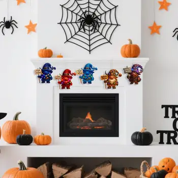 Halloween Calendar Countdown 2025 Acrylic Gnome Figure Advent Toy For Kid Halloween Ornaments For Daughter Girls Boys Son Sister