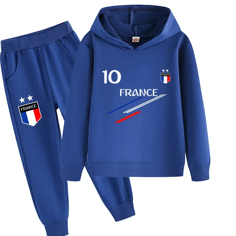 Kids Clothes Baby Boys France Football 10 MBP jersey Tracksuit 2Pcs Children Boy Sports suit Outfits Sets kids clothes