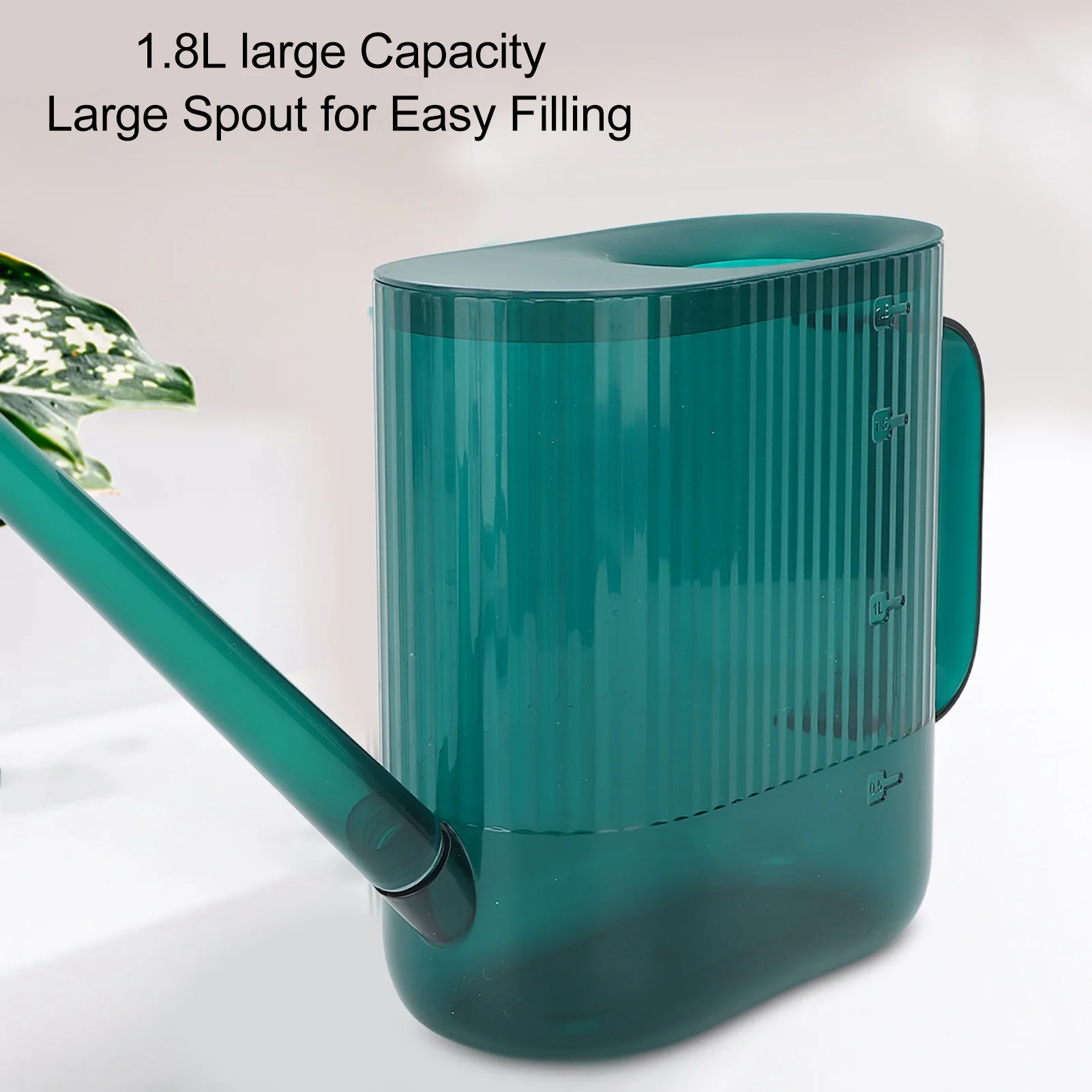 Indoor Plants Watering Can 1.8L PP Multifunctional Long Spout Garden Flower Water Can Garden Watering Long Spout Water