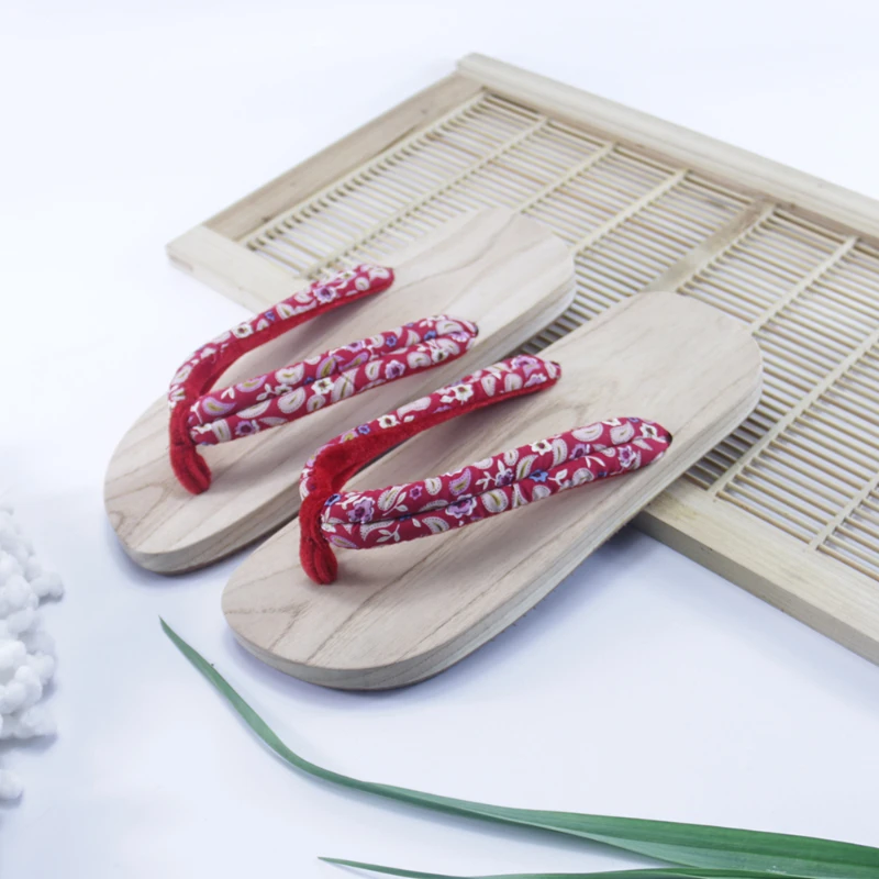 

NEW Women Indoor Japanese Geta Slippers Traditional Paulownia Kimono Sandals Oriental Wooden Clogs Flip Flops Beach Sauna Shoes