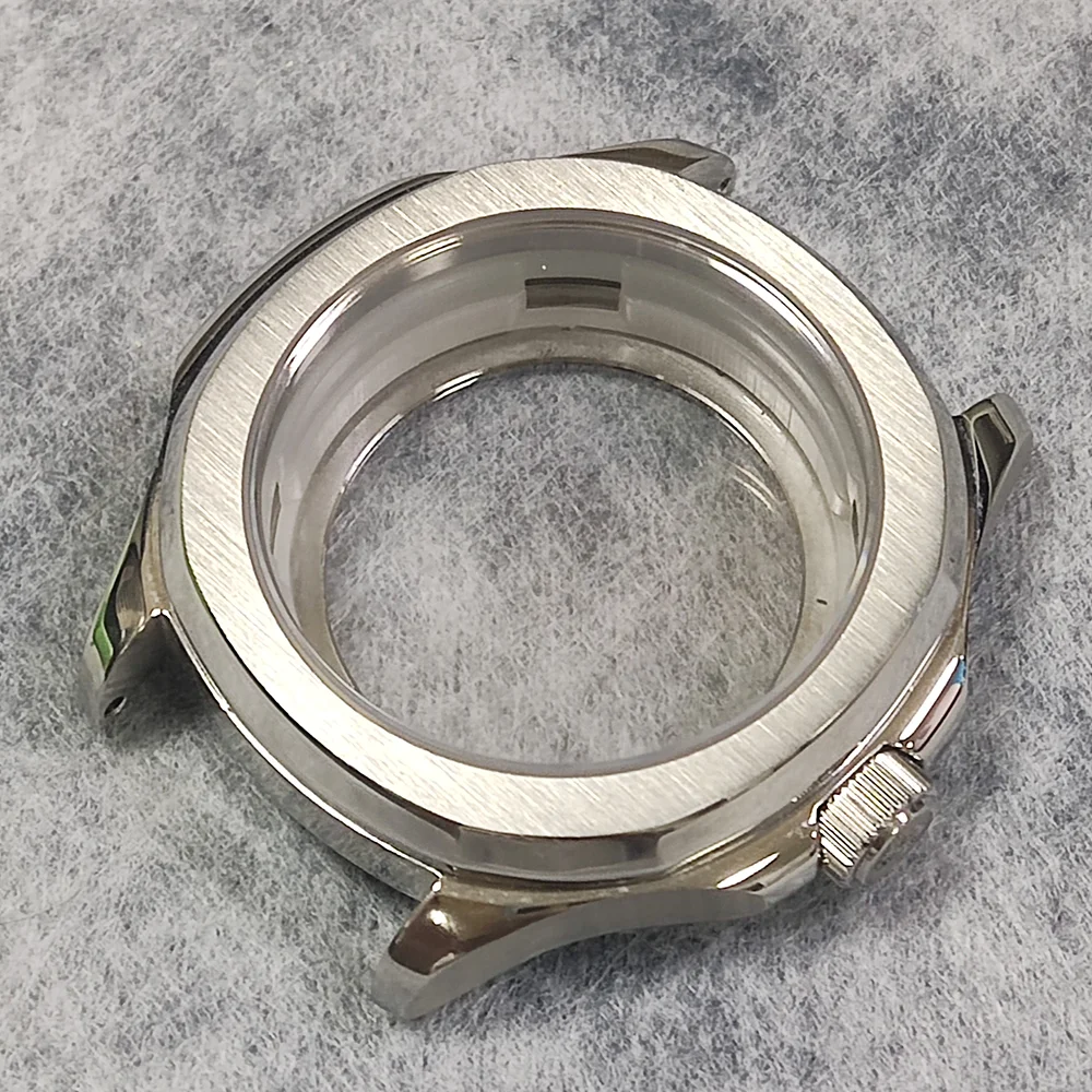 스테인리스강 사파이어 유리 케이스, 유리 후면 커버 포함, NH35/NH36 무브먼트에 적합, 39mm