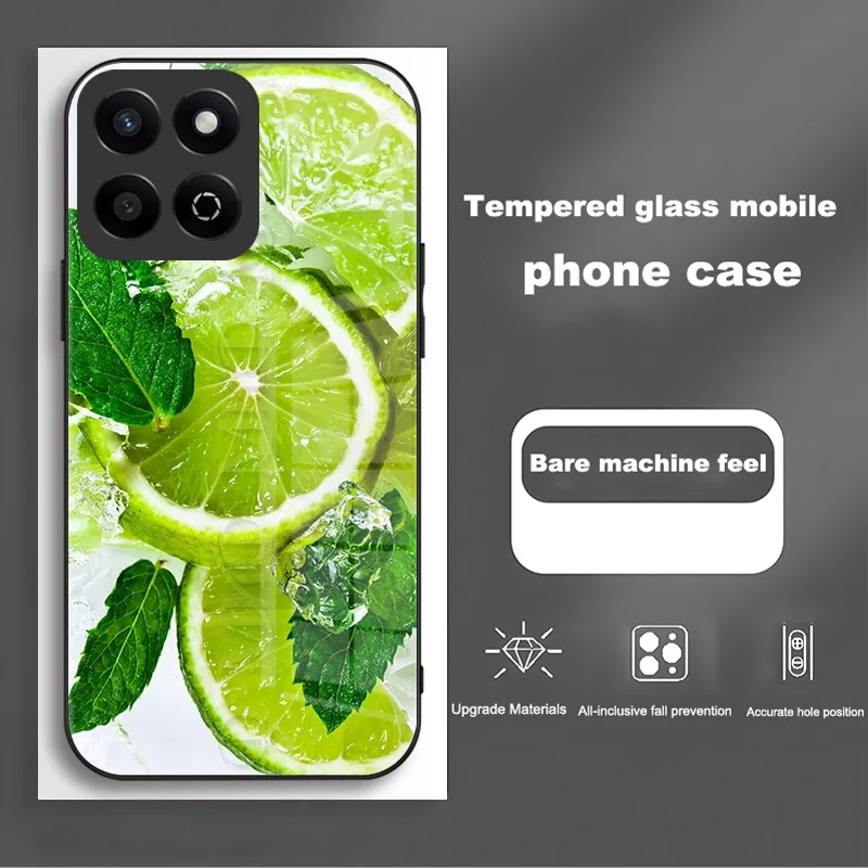 Enhanced Tempered Glass Hard PC Back Case with TPU Bumper