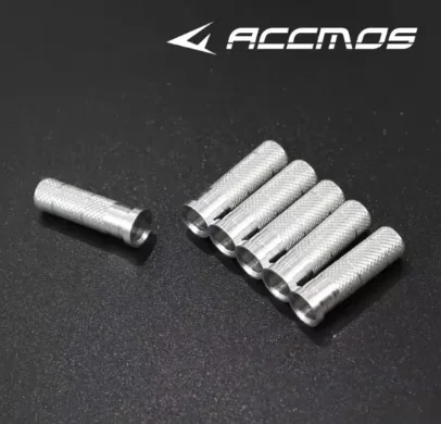 50 Inserti Per Frecce Tiro Con L'Arco - Code In Plastica Push-in 6,2 Mm MILAEM