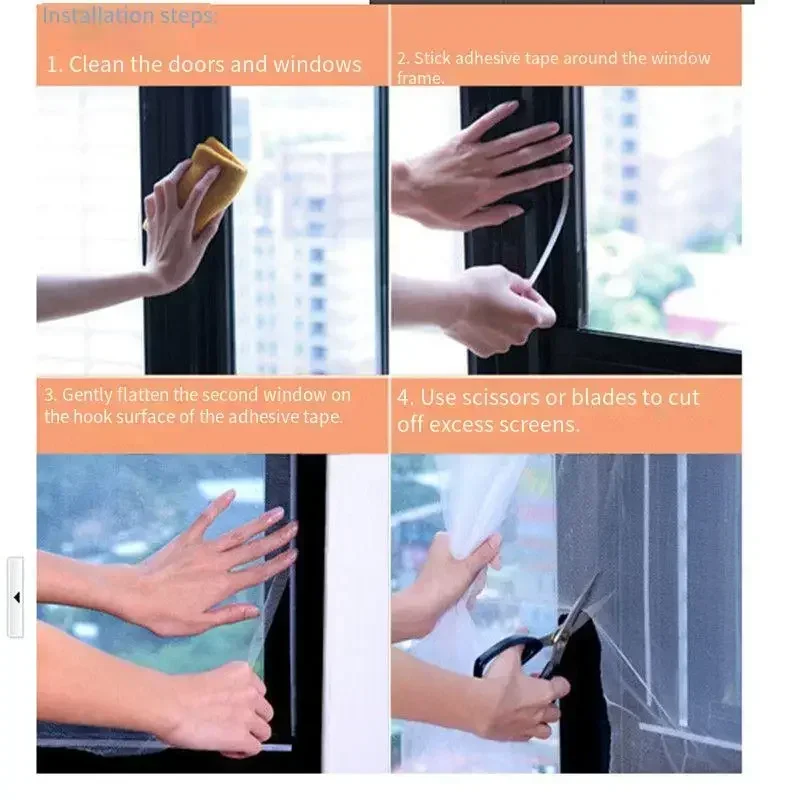 Description Picture 4 of itemIndoor Insect Fly Screen Curtain Mesh Bug Mosquito Netting Door Window