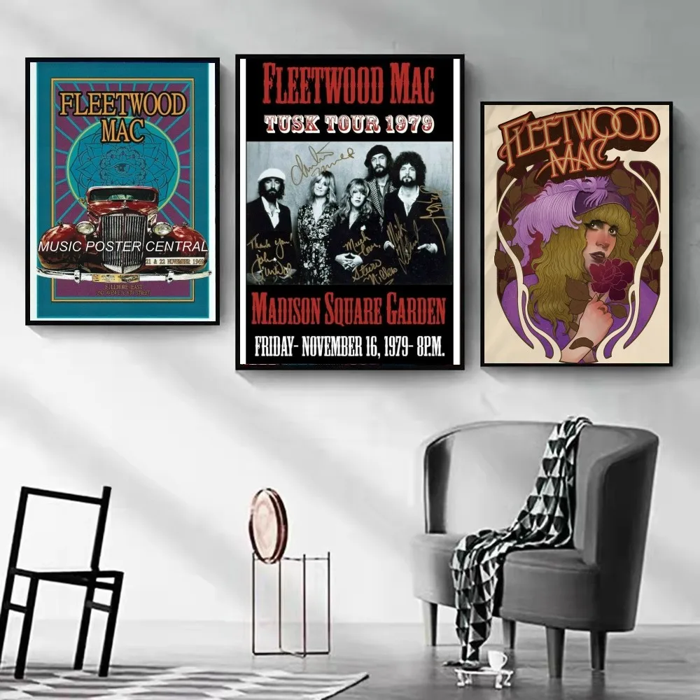

D-FleetwoodS Band Art Poster D-MacS Rumours Poster Kraft Paper Vintage Poster Wall Art Painting Study Stickers Wall Painting