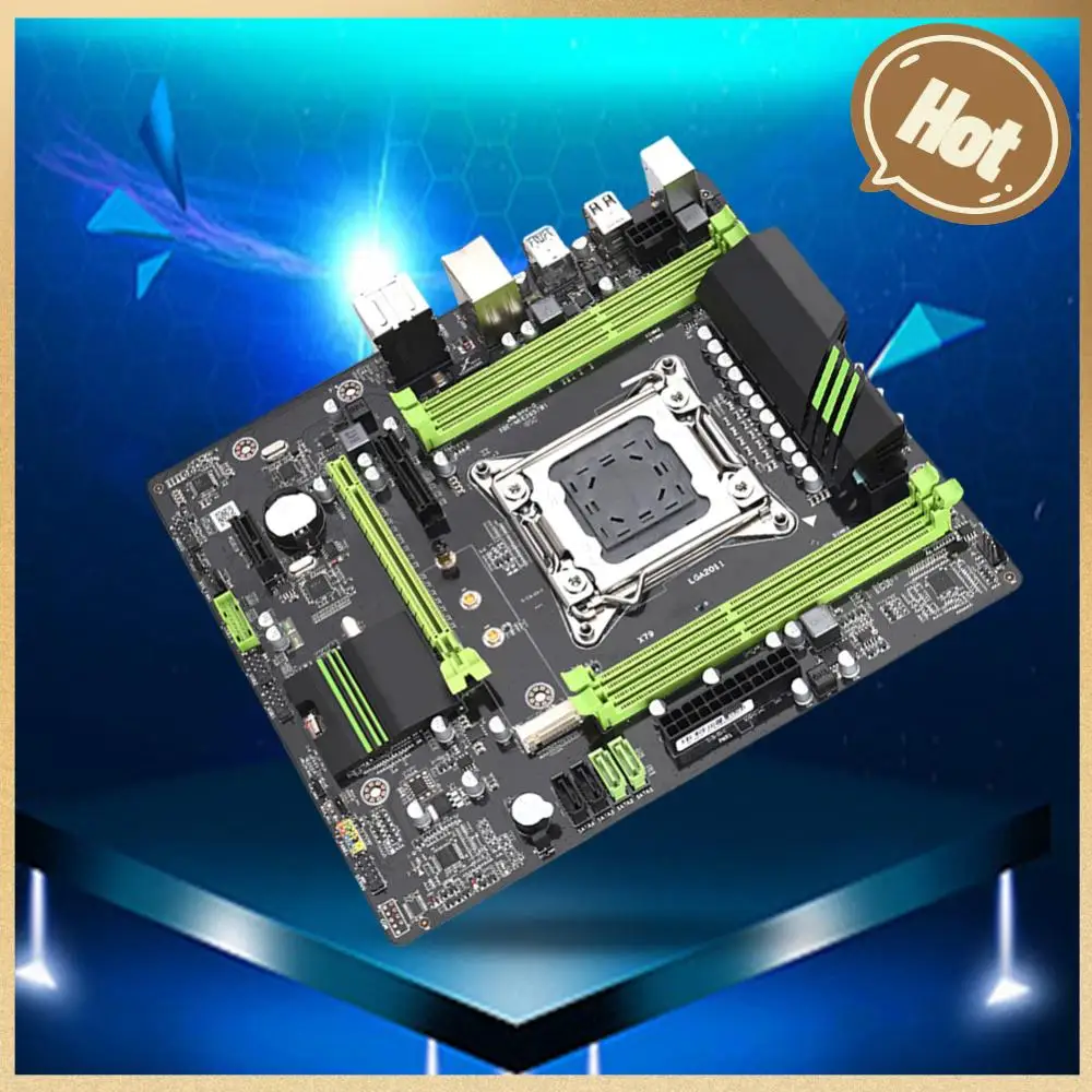 

X79 Desktops MainBoard ATX 4 DDR3 Memory 64GB PC Main Board Gigabit NIC LGA2011 CPU SATA3.1 2.0 M.2 NVME Interface